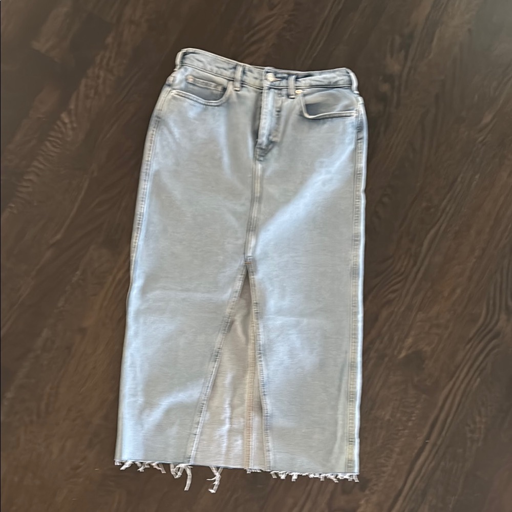 Scotch and Soda Women's Light Blue Denim Skirt